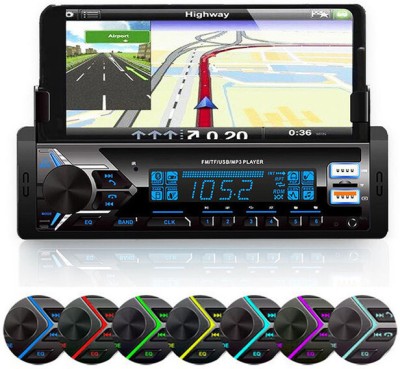 MATIES MP3 Player with Phone Holder/BT/FM/USB/AUX/TF Card Single Din Car Stereo-01 Car Stereo(Single Din)