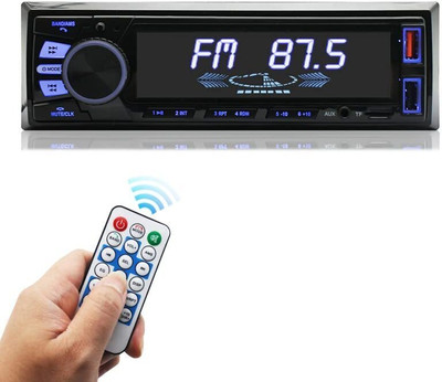ModishOmbre Car Radio Bluetooth Audio MP3 Player with Bluetooth Handsfree/FM/Dual USB (820S) Car Stereo(Single Din)