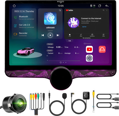 Wagzo 2K Diamond Car Android10.1In|4GB+64GB|4thGen,QLED 4Core|WAP-24| With Ahd Camera Car Stereo(Double Din) Wagzo 2K Diamond Car Android10.1In|4GB+64GB|4thGen,QLED 4Core|WAP-24| With Ahd Camera Car Stereo(Double Din)