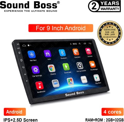 Sound Boss Androidify 3rd Generation 9 Inch Android (2GB/32GB) Car Stereo(Double Din)