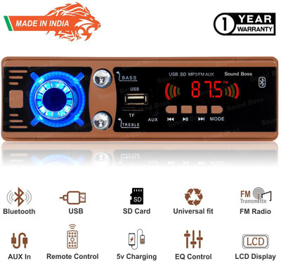 Sound Boss USB/BLUETOOTH/AUX/FM/SD Car Stereo(Single Din)