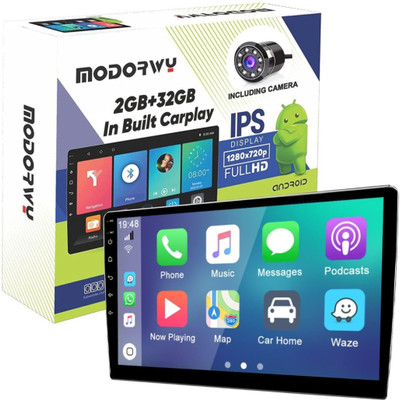 Modorwy 9Inch HD 1280 Android Display Auto Car Play 2GB RAM 32GB ROM 1 HD Reverse Camera Car Stereo(Double Din)