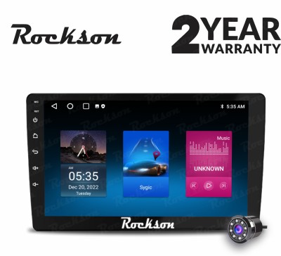 Rockson 9'' Andro+D Q-LED With Android Auto & Apple Car-Play (2GB/32GB) With AHD CAMERA Car Stereo(Double Din)