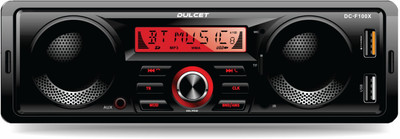 DULCET DC-F100X Mp3 Car Stereo with inbuilt Speakers & Subwoofer DC-F100X Car Stereo(Single Din)