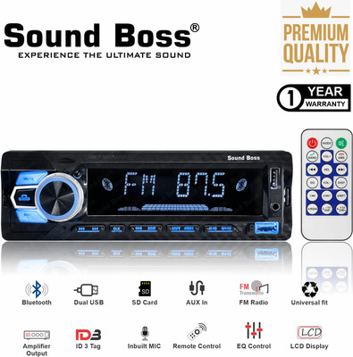 Sound Boss SB-22Bluetooth Wireless With Phone Caller Id Receiver Car Stereo(Single Din)
