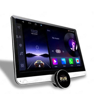 Sound Boss Androidify 4th Gen 10.1 Inch Diamond Qled Middle Knob (2GB/32GB) Android Car Stereo(Double Din)