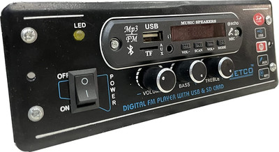 TECH-LOBBY TL-4440-2 CAR STERIO AMPLFIEIR WITH UNIVERSAL FITTING AND COUPLER Car Stereo(Single Din)