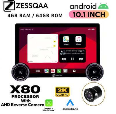 ZESSQAA Diamond- 2 Knob with AHD Camera Car Stereo(Double Din)