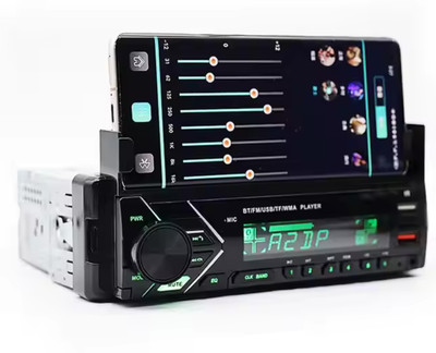 FXI 3255 Universal Fit Mp3 Car Audio Bluetooth,USB with in-Built SMARTPHONE HOLDER Car Stereo(Single Din)