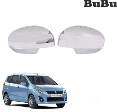 Bubu silver Plated chrome side frame for (2015-2017) Borosilicate Glass Car Mirror Cover(Maruti Ertiga)