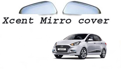 Bubu silver Plated chrome side for Xcent Borosilicate Glass Car Mirror Cover(HYUNDAI Xcent)