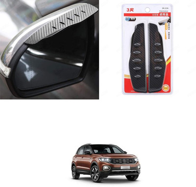 PRTEK 3R 1 Pair Side Mirror Rain Blades ForT-Cross Fiber Car Mirror Cover(Volkswagen Universal For Car)