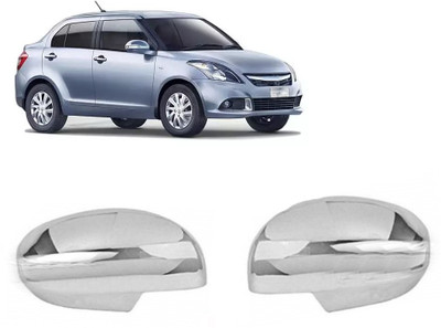 Lamkoti Car silver Plated chrome side mirror Frame for Maruti Swift Dzire (2012-2015) Borosilicate Glass Car Mirror Cover(Maruti Swift Dzire)