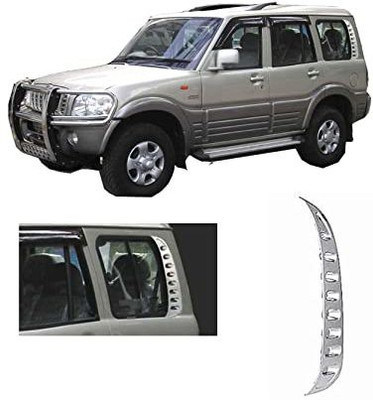 Lamkoti Car Quarter Back glass cover for 2014 model Chrome MAHINDRA Scorpio Side Garnish