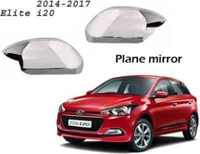 Bubu Car silver Plated chrome side mirror cover for Hyundai Elite i20 car Borosilicate Glass Car Mirror Cover(HYUNDAI Elite i20)