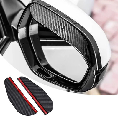silkyfit Side Mirror Rain Guards Rain Visor Eyebrow, Side Mirror Rain Guards 2 Pack Car Mirror Rain Blocker(Black)