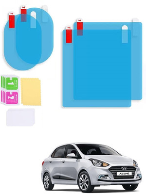 AuTO ADDiCT Anti Fog Film Car Rear View Mirror Water Mist For HYUNDAI XCENT Car Mirror Rain Blocker(Blue)