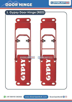 EVERLAST PRODUVTS GYPSY DOOR HINGE STEP RED SET OF 2 PCS Car Pedal Assembly
