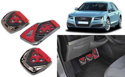 Motopex 3Pcs Non-Slip Manual Car Red Pedals kit Pad Covers Set-109 Car Pedal