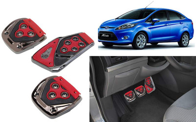 CCE 3Pcs Non-Slip Manual Car Red Pedals kit Pad Covers Set-60 Car Pedal