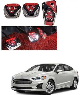 Motopex 3Pcs Non-Slip Manual Car Red Pedals kit Pad Covers Set-147 Car Pedal