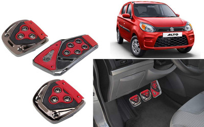 Beamerzz Universal Non-Slip Car Pedal Cover Set Kit Car Pedal(RED) Car Pedal