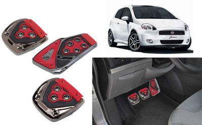 CCE 3Pcs Non-Slip Manual Car Red Pedals kit Pad Covers Set-97 Car Pedal