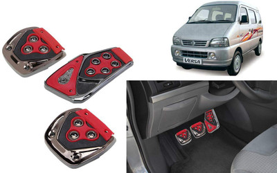 CCE 3Pcs Non-Slip Manual Car Red Pedals kit Pad Covers Set-64 Car Pedal