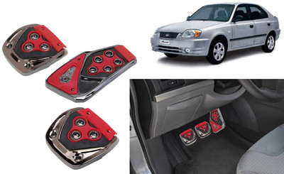 Motopex 3Pcs Non-Slip Manual Car Red Pedals kit Pad Covers Set-112 Car Pedal