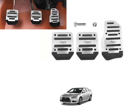 Pecunia Car Pedal Pads, Brake Gas Clutch Cover, Pedal Sports, (Silver, Universal) X153 Car Pedal