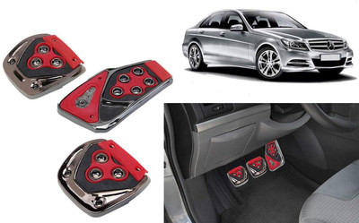 Motopex 3Pcs Non-Slip Manual Car Red Pedals kit Pad Covers Set-58 Car Pedal