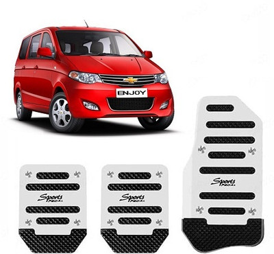 SLSHILPA 3 Pcs Sports Anti-Non Slip Aluminium Alloy Pedal Kit for Chevrolet Enjoy Car Pedal