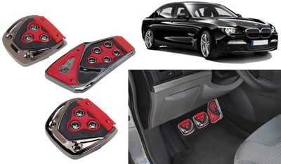 CCE 3Pcs Non-Slip Manual Car Red Pedals kit Pad Covers Set-04 Car Pedal