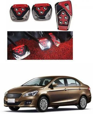 Motopex 3Pcs Non-Slip Manual Car Red Pedals kit Pad Covers Set-138 Car Pedal