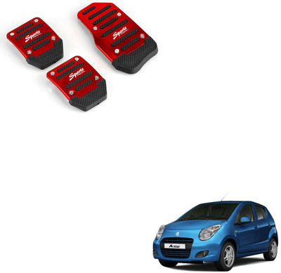 SEMAPHORE Car Non-Slip Manual Pedals Kit Sports Red For Maruti A-Star Car Pedal
