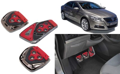 CCE 3Pcs Non-Slip Manual Car Red Pedals kit Pad Covers Set-107 Car Pedal