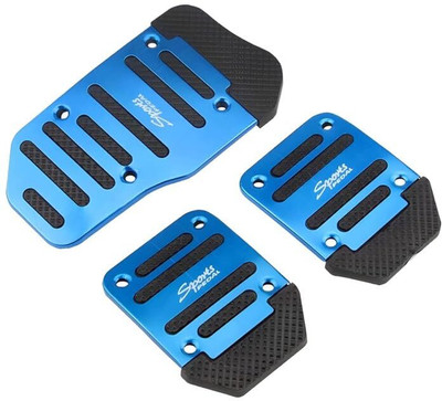 Mr fix 3 Pcs Blue Non-Slip Manual Car Pedals Kit Sports Pad Covers B1 Car Pedal
