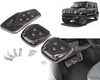 Selifaur BP35 - 3 Pcs Black Non-Slip Manual Car Pedals kit Pad Covers Set Jimny Car Pedal
