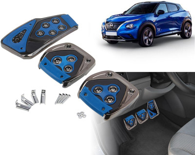 Selifaur BPK40 - 3 Pcs Blue Non-Slip Manual Car Pedals kit Pad Covers Set Juke Car Pedal