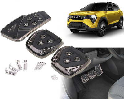 Selifaur BP26 - 3 Pcs Black Non-Slip Manual Car Pedals kit Pad Covers Set XUV 3XO Car Pedal