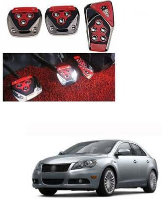 Motopex 3Pcs Non-Slip Manual Car Red Pedals kit Pad Covers Set-151 Car Pedal