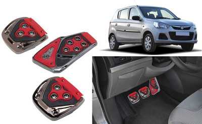 CCE 3Pcs Non-Slip Manual Car Red Pedals kit Pad Covers Set-50 Car Pedal