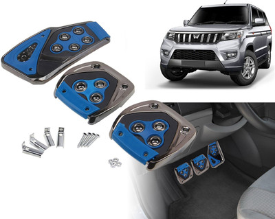 Selifaur BPK22 - 3 Pcs Blue Non-Slip Manual Car Pedals kit Pad Covers Set Bolero Neo Plus Car Pedal