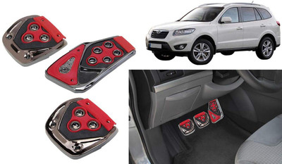 CCE 3Pcs Non-Slip Manual Car Red Pedals kit Pad Covers Set-86 Car Pedal