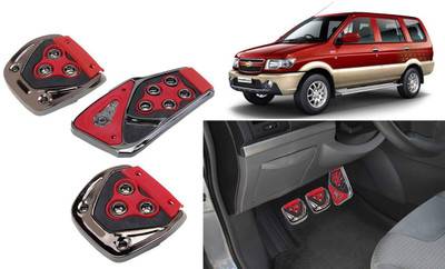CCE 3Pcs Non-Slip Manual Car Red Pedals kit Pad Covers Set-90 Car Pedal