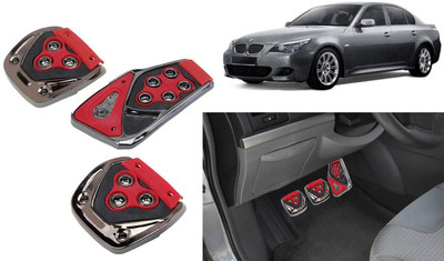 CCE 3Pcs Non-Slip Manual Car Red Pedals kit Pad Covers Set-67 Car Pedal