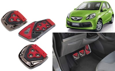 CCE 3Pcs Non-Slip Manual Car Red Pedals kit Pad Covers Set-24 Car Pedal