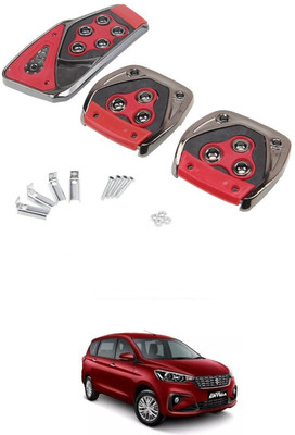 AuTO ADDiCT Car Pedal Cover 3 Pcs Non-Slip Pad (Red) FOR MARUTI SUZUKI ERTIGA 2018-PRESENT Car Pedal