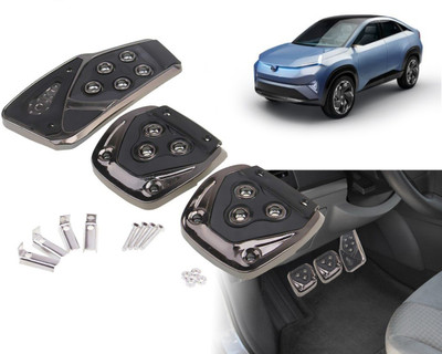 Selifaur BP51 - 3 Pcs Black Non-Slip Manual Car Pedals kit Pad Covers Set Curvv EV Car Pedal