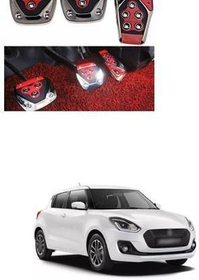 Motopex 3Pcs Non-Slip Manual Car Red Pedals kit Pad Covers Set-143 Car Pedal